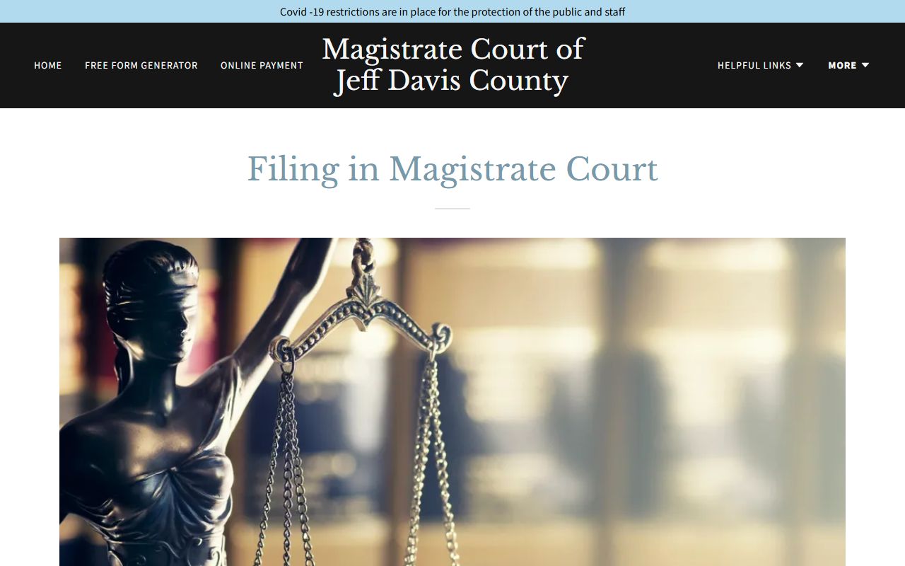 Jeff Davis County court dockets Magistrate Court civil questions page