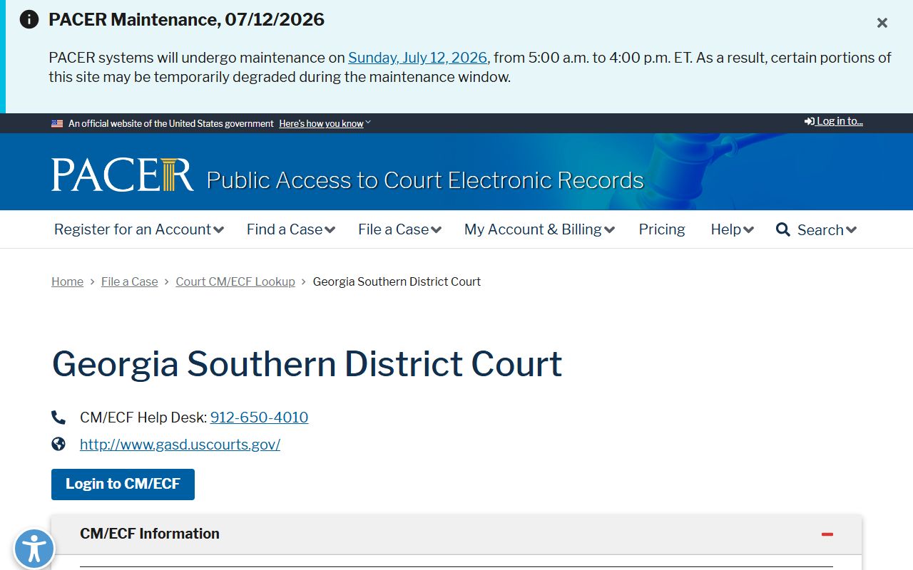 Jeff Davis County Superior Court records PACER CM ECF lookup